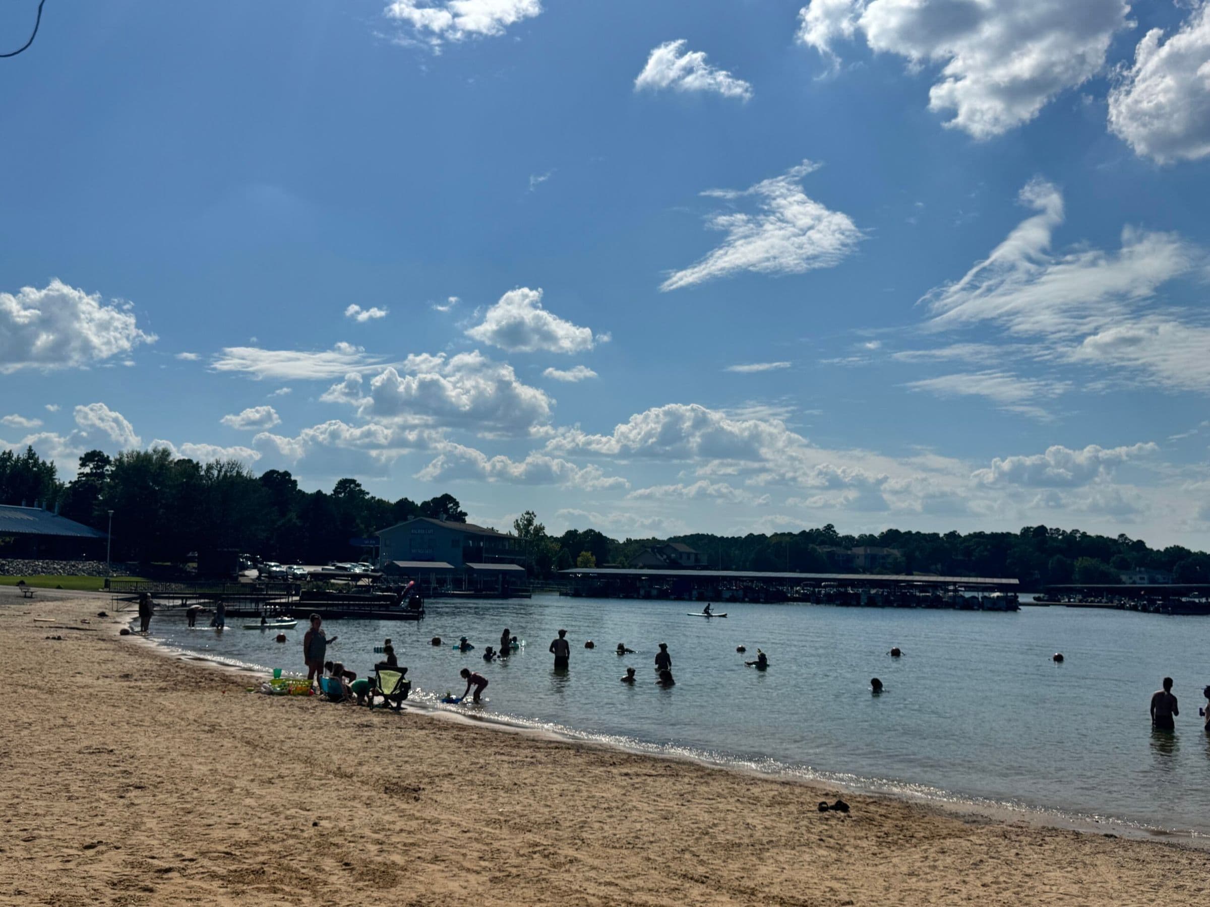 Beach at the Lake in Arkansas