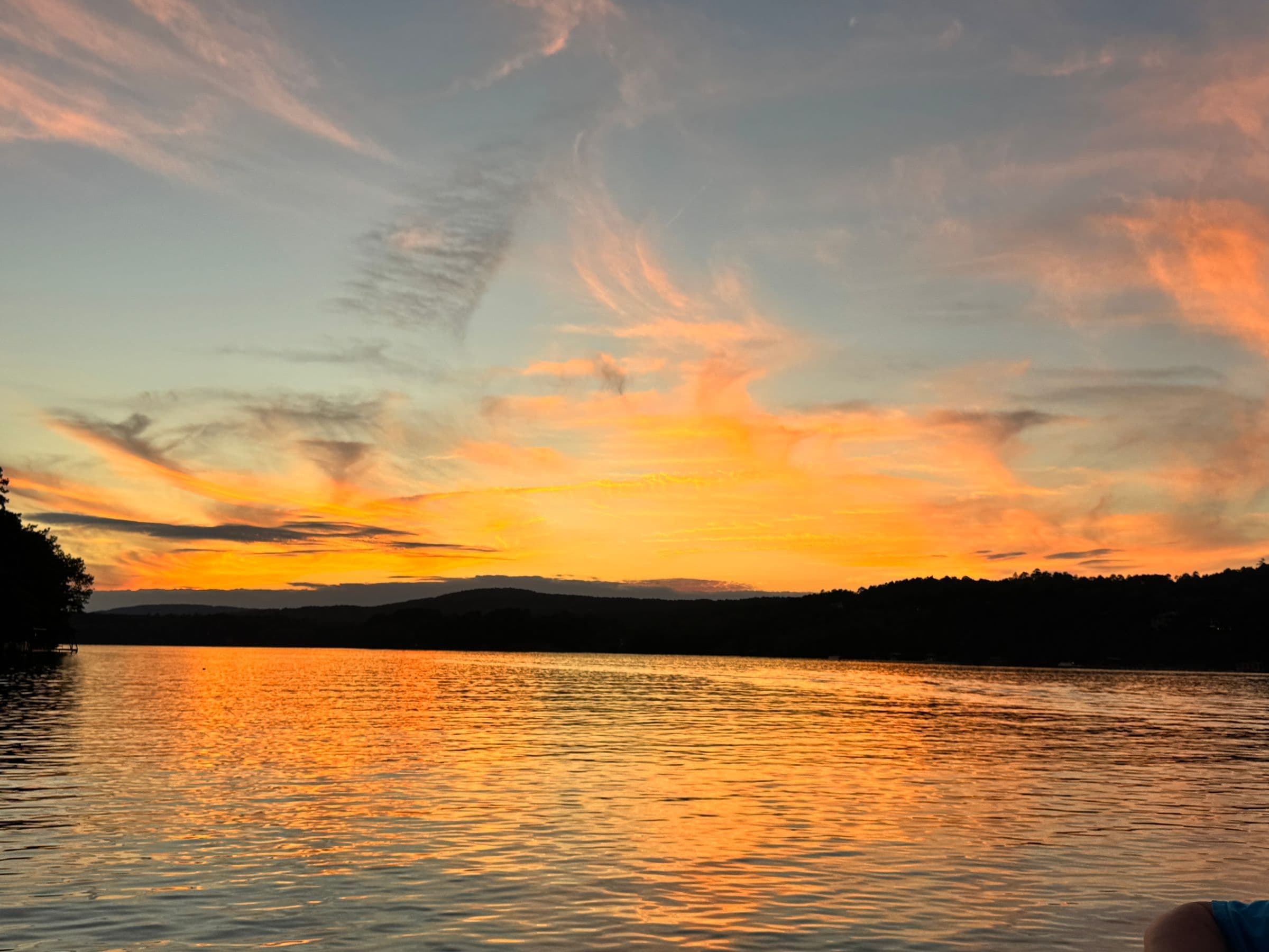 Sunset at the Lake in Arkansas