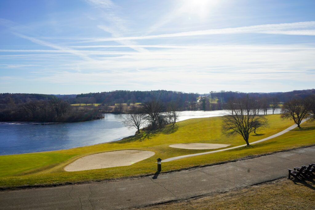 Lake Geneva along a golf course
