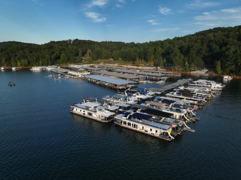 Aerial View of Sqeuoyah Marina at Norris Lake, TN