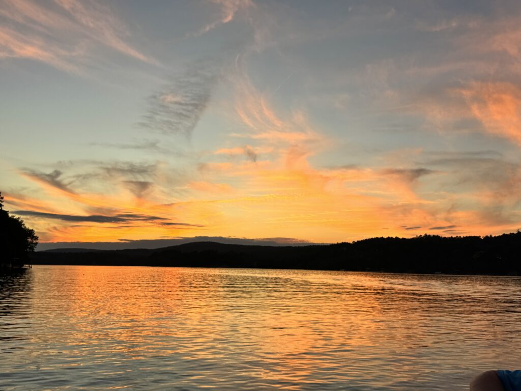 Sunset at the Lake in Arkansas